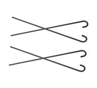 Baluue 4pcs Black Magician Wand Canes Lightweight Stage Staff Props for Party Dress-up Theatrical Performance Halloween Costume Accessories