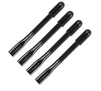 Baluue 4pcs Black Wheelchair Brake Extenders with 210° Bent Tubes, Replacement Wheelchair Spare Parts for Heavy Reclining Transport Chairs, Wheel Lock Extension Handles for Adult Mobility
