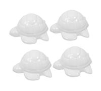 Baluue 4pcs Ceramic Sea Turtle Toilet Bolt Covers Bathroom Decor Replacement Caps White Ocean Theme for Home Hotel Public Restrooms