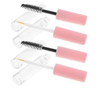 Baluue 4pcs DIY Mascara Container with 10ml Capacity, Pet Refillable Mascara Tube for Castor Oil, Pink Shadow Tip Liner Bottle Tubes for Eyelash and Eyeliner Storage Random Color