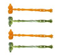 Baluue 4pcs Gourd-Shaped Dual-Head Massage Hammers and Back Scratchers Set, Sturdy Healthy Massagers for Muscle Relief and Itch Scratching, Suitable for Pain Therapy and Relaxation at Home Or Office