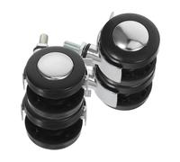 Baluue 4pcs Heavy Duty Office Chair Caster Wheels with Brake Alloy Swivel Replacement for Hardwood Carpet Floors Smooth Rotation Silent Safe Furniture Castors for Office Trolleys