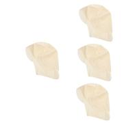 Baluue 4pcs Latex Bald Cap Makeup Wig Caps Bald Head Halloween Party Cosplay Accessory Hair for Boys and Girls Adults Funny Hat