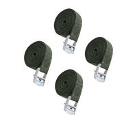 Baluue 4pcs Military Green Cargo Binding Belts with Sturdy Buckles Car Luggage Fixed Straps for Trucks Trailers Rvs Motorcycles Secure Transport
