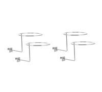 Baluue 4pcs Motorcycle Helmet -mounted Hooks Bracket for Hats Coats Jackets Holder for Motorcycle Accessories Space-saving Design for Home Garage