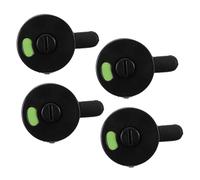 Baluue 4pcs Privacy Door Handle Indicator Locks for Public Toilet Partitions Keyless Occupied Vacant Sign Easy Install Nylon Hardware for Restrooms in Airports Malls Offices