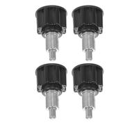 Baluue 4pcs Pull Pin Spring Knob, Pop Pin Fitness Knob, Abs Iron Black, Easy Installation, for Exercise Training Machines and Stationary Cycling Bike, Home Gym Replacement Part
