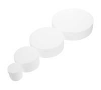 Baluue 4pcs round Foam Dummy Cake Models for Baking Practicing Tool Portable Artificial Cake Dummies and Beginners for Manual Homework