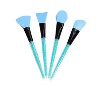 Baluue 4pcs Silicone Brush Rhinestone Handle for Skin Applicator for Facial Masks and Treatments and Creative Design