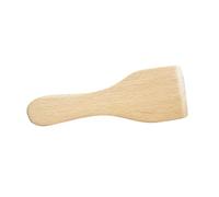 Baluue 4pcs Small Beech Wood Turners Non-Stick Wooden Spatulas for Cooking Butter Scraping Kitchen Utensils Wear-Resistant Natural Texture Safe Nonstick Cookware