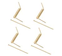 Baluue 4pcs Stainless Steel Spring Clips for Hair Claws, Golden V-type Metal Springs with Reliable Hold and Multipurpose Design, for DIY Hair Accessories Projects and Professional Salon