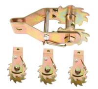 Baluue 4pcs Steel Wire Tensioner Gear Tightening Tool for Fence and Agricultural Wire Rope Tightener for Greenhouse Vineyard and Garden Use