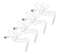 Baluue 4pcs USB Charging Cable for Water Flosser with Precision Connector Fast Charging Cord Stable Power Supply Compatible with Portable Oral Irrigators for Travel and Home Use