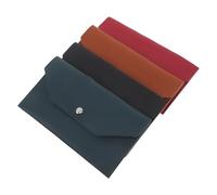 Baluue 4pcs Women Cash Wallet Set in Pu Leather with Design and RFID Organizer, Stylish Budget Envelope for Travel the Go Organisation