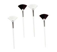 Baluue 4pcs Wooden Handle Brush for Women Hair Applicator for Facial Masks Products Easy to Clean and Reusable Beauty Tool