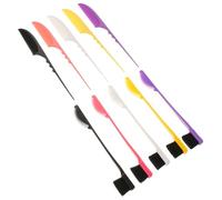 Baluue 5 Pairs Double Sided Teasing Comb and Eyebrow Styling Brush Set with Rat Tail Handle for Hair Edges, Slicking, and Precision Hairdressing Tools for Women