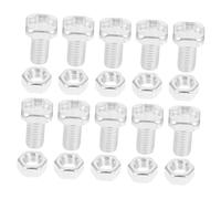 Baluue 50 Sets Greenhouse Repair Kit Hex Nuts and Square Head Bolts Greenhouse Spares Accessories for Glass Panel Strengthening and Weatherproofing