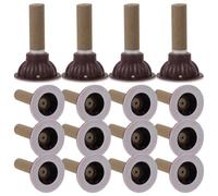 Baluue 50 Sets Moxa Sticks with Base, Smokeless Moxibustion Therapy Roll Burner for Home Body Wellness, Traditional Chinese Heating Paste Instrument Kit