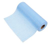 Baluue 50pcs Disposable Dish Cloths for Kitchen and Countertops, Blue Viscose and Polyester Non-woven Cloth with Strong Cleaning Ability and Detergency, Multipurpose Cleaning Rags