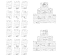 Baluue 50pcs Fake Ice Cubes Reusable Crushed Plastic Blocks for Photography Kitchen Beverage Props Decorative DIY Projects
