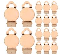 Baluue 50pcs Frog Ear Clip Jewelry Findings Non-Pierced Clip Earring Backs Flat Back Tray Accessories for DIY Earring Making