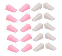 Baluue 50pcs Makeup Wedges Powder Puff Sponges Strong Wear Break Resistance for Beauty Salons