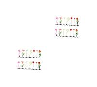 Baluue 56pcs Creative Hairpins Simulation Plant Hair Clips for Girls Lovely Hair Barrettes Floral Designs for Parties and Everyday Use