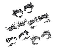 Baluue 5pairs Makeup Stickers for Women Girls Temporary Eye Eyeliner Stickers Hollow Design Great for Parties and Expressions Random Style