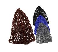 Baluue 5pcs Bald Cap Ponytail Reusable Crocheted Hairnets for Sleeping Women Hair Cover