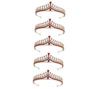 Baluue 5pcs Bride Rhinestones Elegant Hair Accessory for Weddings Birthdays and Parties Lightweight Design for Comfort for Brides and Princesses