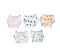 Baluue 5pcs Diapers Soft Cotton Reusable Nappies Cartoon Pattern Training Pants for Newborns Toddlers Easy to Change Diaper Pants