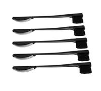 Baluue 5pcs Dual Head Eyebrow and Edge Hair Brush Smooth Comb and Lash Separator Tool for Makeup Professionals and Casual Users Versatile Grooming Brush for Defined Brows and Lashes