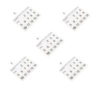 Baluue 5pcs Handpan Drum Note Decals White Number Scale Stickers for Beginners - Removable Ethereal Tongue Drum Music Labels for Learning and Practice