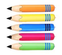 Baluue 5pcs Jumbo Inflatable Pencil Large PVC Crayons for Sports Activities Kindergarten Teaching Multiuse Fun School Decorations Classroom Props