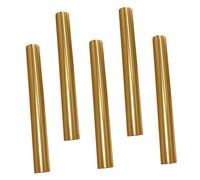 Baluue 5pcs Metal Nail Pen Caps 8mm Inner Diameter Lightproof Sealed Manicure Brush Covers for Professional Nail Art Tools