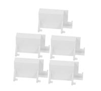 Baluue 5pcs Plastic Microwave Oven Door Latch Support Brackets Replacement Parts for Models Easy Maintenance and Smooth Door Operation