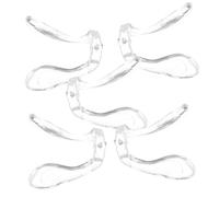 Baluue 5pcs Soft Silicone Eyeglass Nose Pads for Anti-skid Nose Cushions Push-in Design Comfortable Non-slip Support for Glasses Bridge Fit
