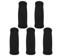 Baluue 5pcs Sponge Crutch Handle Grips for Walking Cane, Breathable and Easy to Install Non-slip Cane Grip Replacement Pads for Elderly, Black Colour