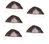 Baluue 5pcs Wig Cap Hair Net Adjustable Elastic Mesh Cap for Women Breathable Design for Easy Use and Comfort for Wig Making and Versatile Hairstyles
