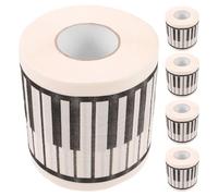 Baluue 5rolls Piano-Themed Toilet Paper Decorative Napkins for Music Unique Bathroom Tissue Piano Printing for Creative Decoration