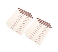 Baluue 6 Sheets Simulated Eyebrow Stickers Peel off Brow Decal Makeup Stickers for Face False Eyebrows Self-adhesive for Daily Grooming