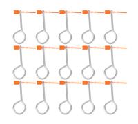 Baluue 60Pcs Fire Extinguisher Security Seals Set Fire Extinguisher Pins and Tamper-Proof Plastic Inspection Tags Self-Locking Zip Tie Replacement for Safety Equipment