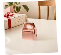 Baluue 60pcs Rose Gold and Gold Paper Candy Boxes Small Wedding Favor Boxes for Treats Sturdy Party Packaging for Cookies Chocolates Crafts Versatile Freshness-preserving Bakery Goodie