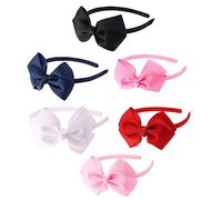Baluue 6pcs Boy Girl Bowknot Headbands Decorative Hair Accessories for Girls Comfortable and Stylish Hair Hoops White Black and More Suitable for Ages