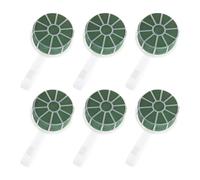 Baluue 6pcs Bridal Bouquet Holder with Plastic Frame and Ergonomic Handle Grip for Comfortable Floral Arrangement Reusable Foam Cage Support for Wet and Dry Artificial Posy Flowers DIY