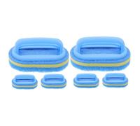 Baluue 6pcs Cleaning Sponge Handle Design Bathroom Sponge for Cleaning Handle Use in Shower Brush