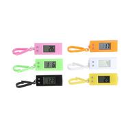 Baluue 6Pcs Digital Keychain Pocket Watches for Students Portable Electronic Clocks with Face Read for School and Exams Random Colors Practical Random Color
