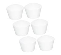 Baluue 6PCS DIY Foam Cupcake Models for Cake Decorating Practice Lightweight Fake Cake Molds with Smooth Surface for Fondant Buttercream and Craft Decoration Medium for Party Display and