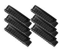 Baluue 6pcs Foldable Hair Brush and Pocket Comb Set Portable Lightweight Plastic Double Headed Comb for Men and Women Anti-static Travel Hairbrush for On-the-go Touchups and Business