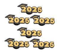 Baluue 6pcs Graduation Cap Lapel Pins for Class of Women Collar Pin Zinc Alloy Brooches for Cardigans and Scarves Graduation Souvenir Academic Achievement Badge